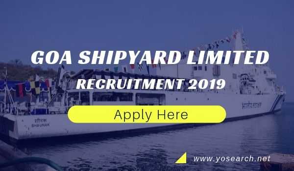 Goa Shipyard Recruitment