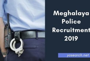 Meghalaya Police Recruitment 2019