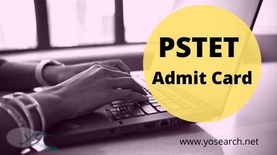 pstet admit card
