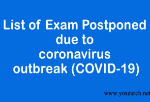 List of exam postponed due to coronavirus outbreak (COVID-19)