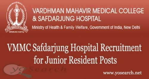VMMC Safdarjung Hospital Recruitment