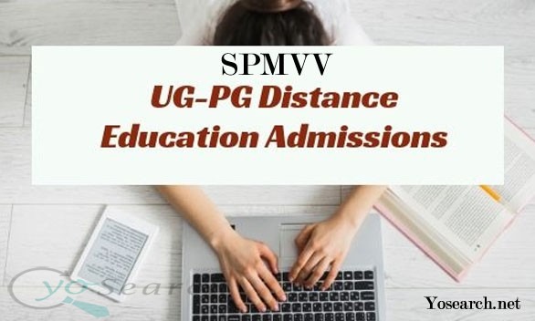 SPMVV Distance Education Admission 2021