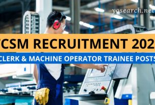 TCSM Recruitment 2021