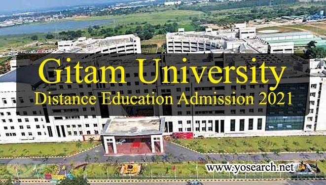 Gitam University Distance Education Admission 2021