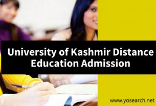 University of Kashmir Distance Education Admission