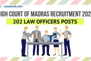 Madras High Court Law Officer Recruitment 2021