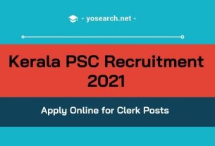 Kerala PSC Clerk Recruitment 2021