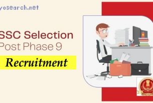 SSC Selection Post Phase 9 Recruitment 2022