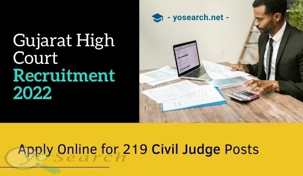gujarat high court civil judge recruitment 2022