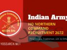 Indian Army HQ Northern Command Recruitment 2022