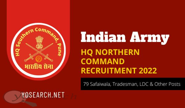 Indian Army HQ Northern Command Recruitment 2022