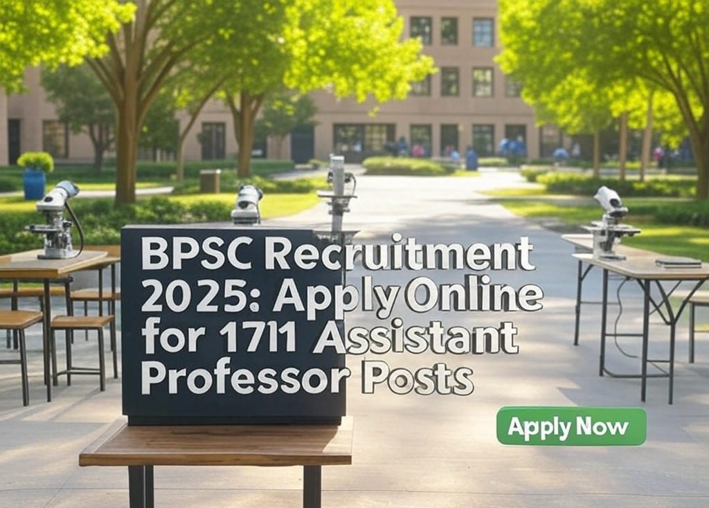BPSC Recruitment 2025 Apply Online for 1711 Assistant Professor Posts