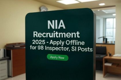 NIA Recruitment 2025 Apply Offline for 98 Inspector, SI Posts