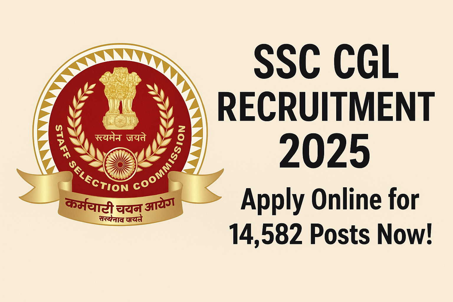 SSC CGL Recruitment 2025 Apply Online